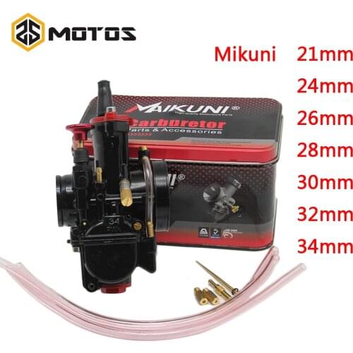 ZS MOTOS 21 24 26 28 30 32 34mm Universal Black Mikuni Maikuni PWK Carburetor Parts Scooters With Power Jet Motorcycle ATV Carb