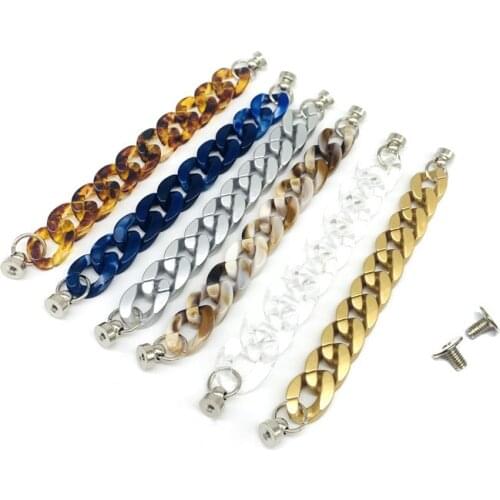 1pcs 15cm Long Plastic Chain Buckles Personality Mobile Phone Case Anti-skid Decorative Chain Bag Purse Hardware Accessories DIY