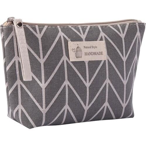 1PC Soft Canvas Bear Tree Print Pattern Women Travel Storage Bag Toiletries Organizer Cute Cosmetic Bag Portable Make Up Bags