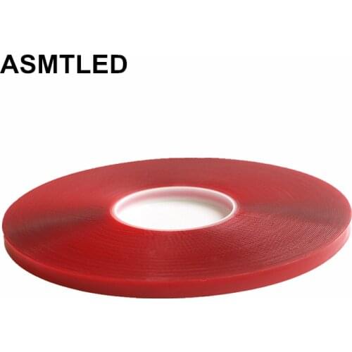 100% High Strength Acrylic Gel Transparent No Traces Sticker 35m 10mm Double Sided Adhesive Tape for Flexible LED Strip Light