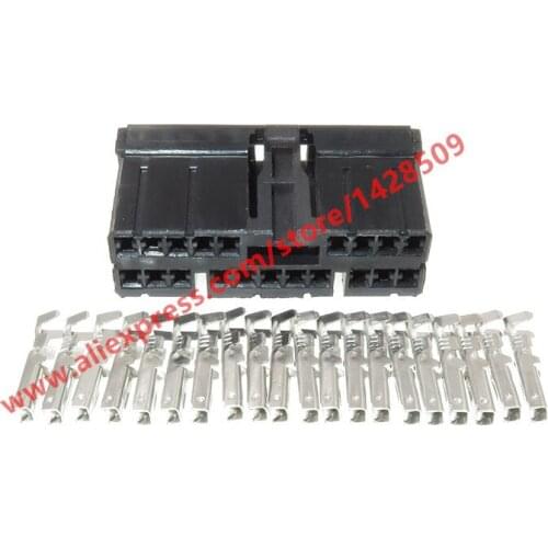 20 Sets 20 Pin Automotive Wiring Harness Connector Female Auto Plug With Terminals 174952-1
