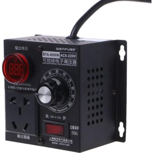 4000W AC 220V SCR Electronics Voltage Regulator Thyristor Electronic Controller
