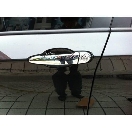 8PCS Chromed ABS Plastic Door Handle Cover For BMW X5 2008-2013