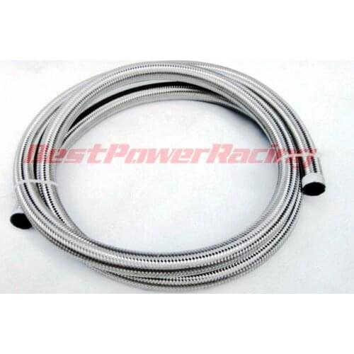 -8AN AN8 Stainless Steel Braided Racing Hose Fuel Oil Line x 1 M Meter