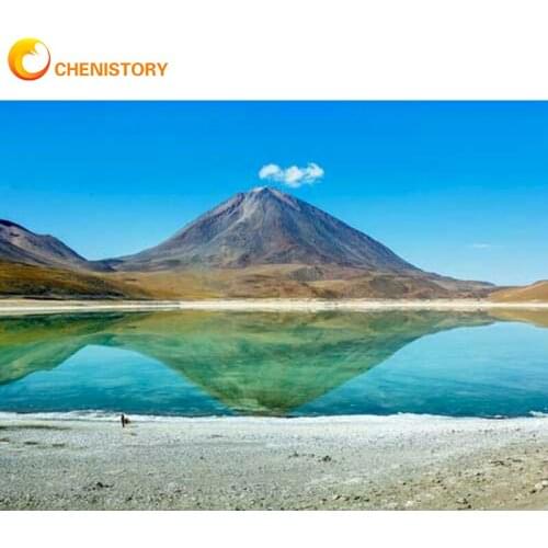 CHENISTORY Diamond Painting Full Square/Round Drill 5D DIY Landscape Lake Daimond Embroidery Rhinestone Cross Stitch Decor Art