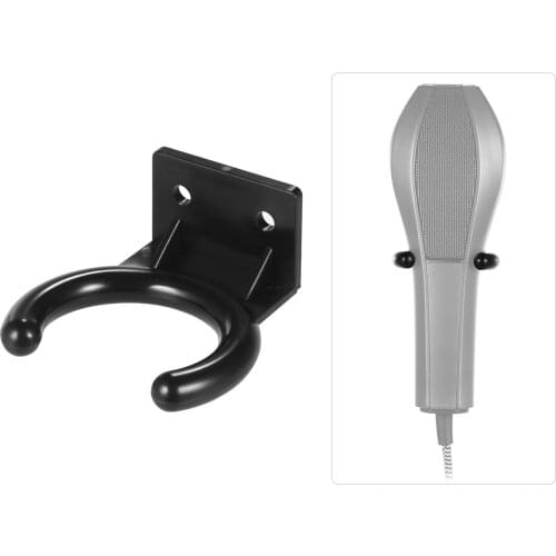 Wireless Microphone Hanger Mic Wall Mount Holder Hook Clamp Plastic Material Black