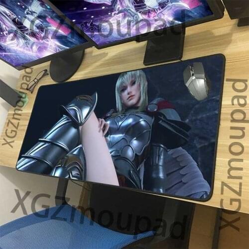 XGZ Sexy Arrogant Angel Custom Large Gaming Mouse Pad Exquisite Black Lock Edge Office Computer Desk Mat Rubber Non-slip Xxl