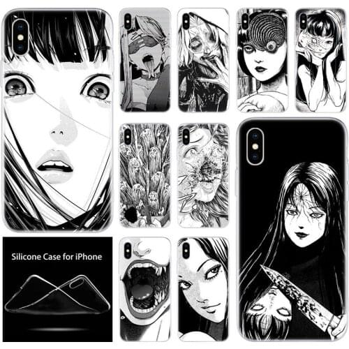 Luxury Silicone Phone Case Japanese Anime horror comic for Apple iPhone 11 Pro XS Max X XR 6 6S 7 8 Plus 5 5S SE Fashion Cover