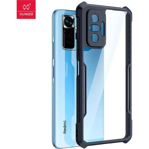 For Xiaomi Redmi Note 10 Pro Case Xundd Shockproof Transparent PC + TPU Bumper Back Cover for Redmi Note 10 4G Pro Max Note 10s