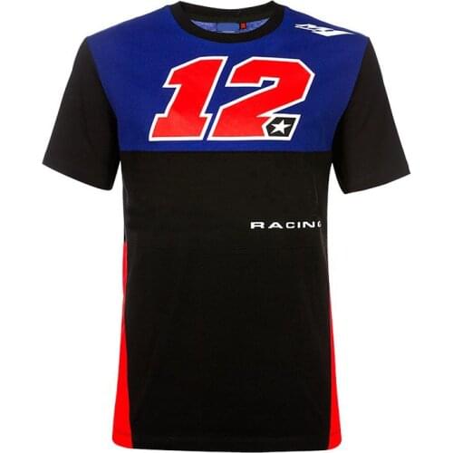 MOTO GP Racing T-shirt For Yamaha No. 12 Fans Short-Sleeved Summer Quick Dryround Neck Motorcycle