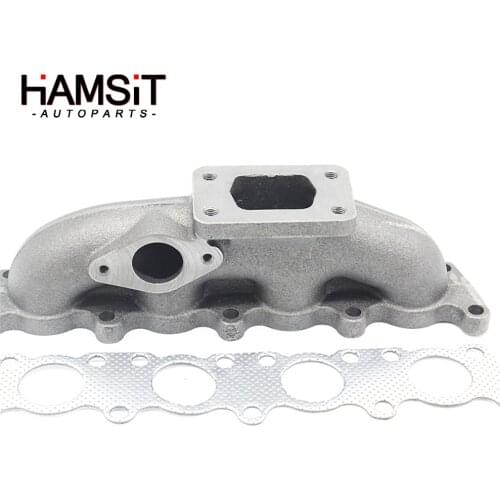Hamsit Exhaust Turbo Manifold Cast Iron T3 T4 For 96-04 VW 99-05 Audi 1.8T Engine