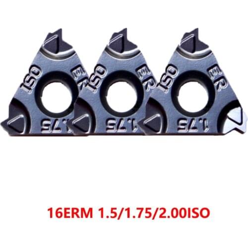 16ERM 1.5ISO 1.75ISO 2.00ISO TT9030 Carbide Threading Inserts 16ER ISO Turning Tools Lathe Cutter CNC 10pcs Original for P M
