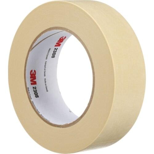 3M Reliable Crepe Paper Removes Cleanly Masking Rubber Tape with 10 Rolls/Case