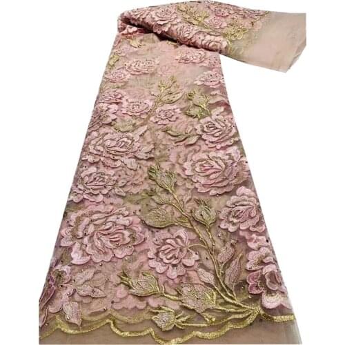 SJ Lace African Lace Fabric Embroidered Nigerian Laces Fabric 2021 High Quality Lace French Tulle Lace Fabric For Dress cd4-88