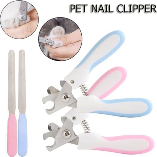 Animal Puppy Nail Clippers Claw Cutter Scissors Pet Grooming Tool Set For Dog Puppy Cats Nail Trimmers Nail File Cleaning Tool