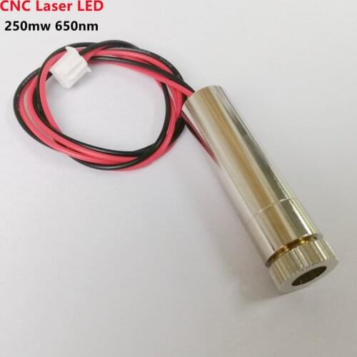 250mw 650nm laser module CNC laser head engraving focusing module CNC laser engraver DIY parts Diode Lighting Point Fire