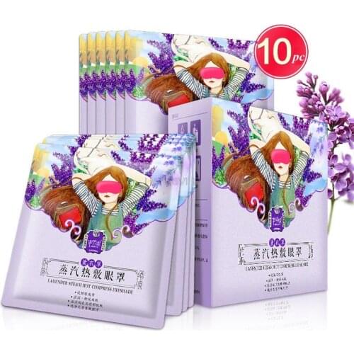 10pcs/box Rose Fragrant Steam Eye Mask Disposable Self-heating Massage Eye Patch Hot Compress Eye Goggles Relieve Eye Fatigue