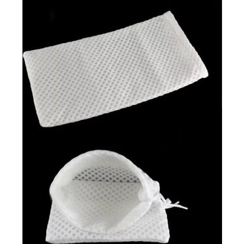 3D Aquarium Filter Bag Blankets Washable Reusable Mesh Foam Carpet Sock Drawstring Bag for Fish Marine Filtration system