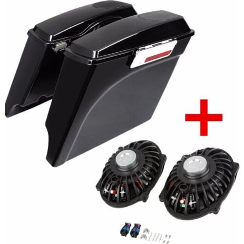 Motorcycle 5'' Stretched Extended Saddlebag Speaker For Harley Touring Road King Electra Glide Street Road Glide 1993-2013