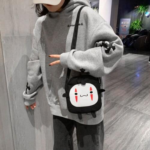 No Face man backpack Spirited Away Girl kawaii handbag Small briquettes cartoon multi-function Harajuku shoulder bag
