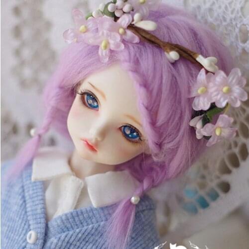 1PCS Doll Accessories Wigs Beautiful Purple 1/3 1/4 1/6 1/12 Short BJD Doll Wigs