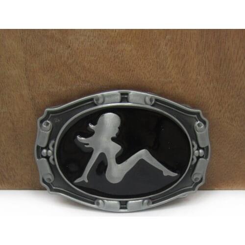 BuckleClub zinc alloy fashion lady belt buckle jeans gift belt buckle FP-03054 pewter finish 4cm width loop drop shipping