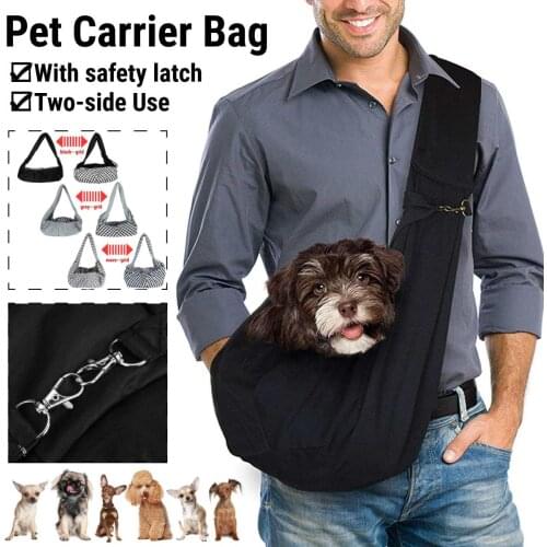 Pet Carrier Bag Sling Oxford Dog Cat Puppy Aminal Sling Single Shoulder Bag Warm Winter Dog Front Chest Carrier Outdoor Travel