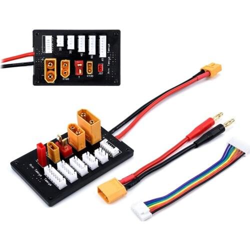 HOBBYMATE XT30 XT60 XT90 JST T Connector Lipo Battery Charger Board 2-6S Parallel Balance Charging Board for Imax B6 B6AC IDST