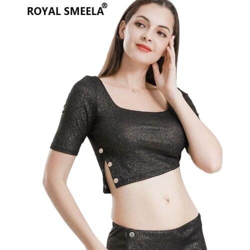 Womens new Belly Dance Costume Belly Dancing Tops split Sexy top Lesson Class Training wear Practice clothing bellydance tops