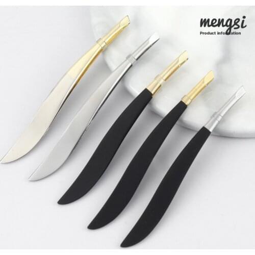 1Pc Eyebrow Clip Hair Removal Stainless Steel Tweezers False Eyelashes Oblique Eyebrow Trimming Beauty Makeup Tools