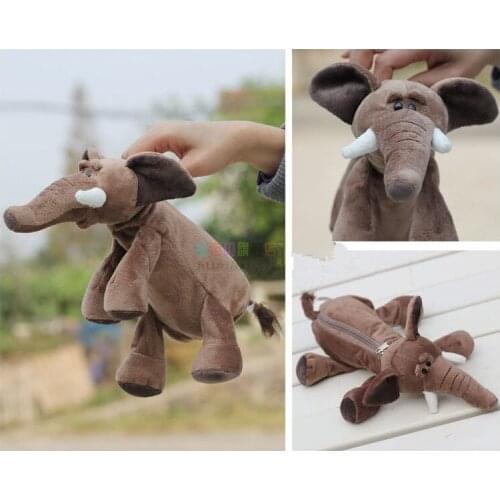 Plush toy cute 1pc 25cm forest long nose elephant school fashion bag toy children gift
