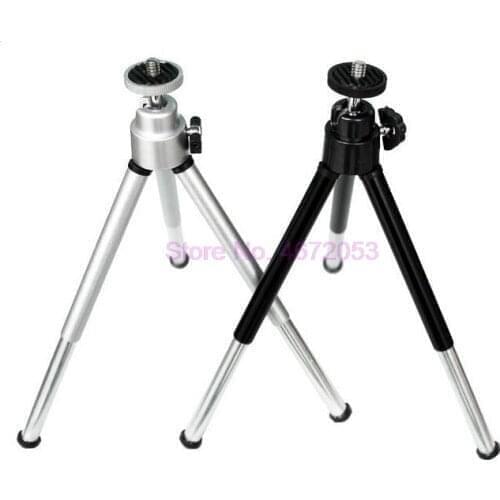 100pcs/lot Tripods tripe cellular phone camera mobile holder monopod stand clip aluminium extension tripod for phone trip