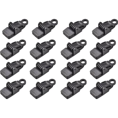 16Pcs Tarp Clips Heavy Lock Grip Tent Snaps Camping Clamp Clips Awnings Clips for Camping Sun Shade Car and Pool Cover