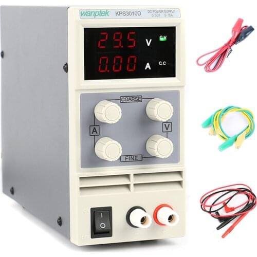 KPS 3010D 3010DF 0-30V/0-10A 0.1V/0.01A 0.01V/0.001A LED Digital Adjustable Switch DC Power Supply