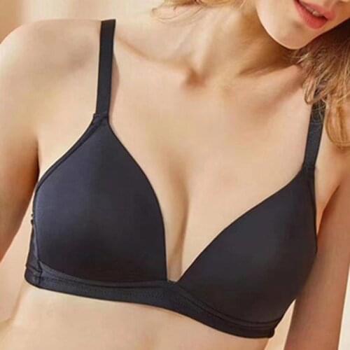 Push Up Bra Seamless Underwear Women Top Sexy Bras Without Frame Thin Unwired Bralette Brassiere Soft Comfort Lingerie Deep V