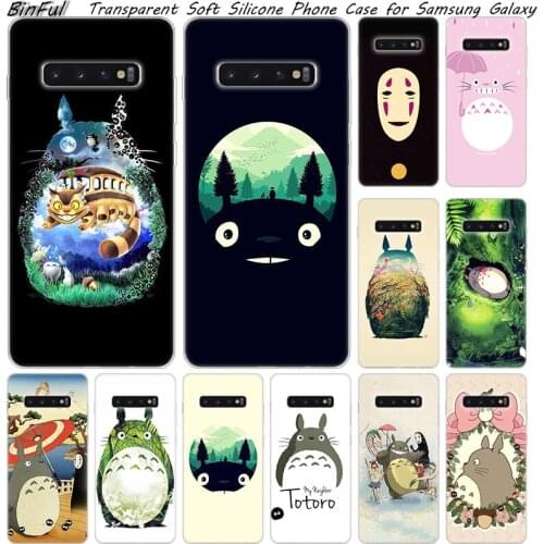Hot My Neighbor Totoro Soft Silicone Case For Samsung Galaxy S10 S9 S8 Plus S7 Edge A6 A8 Plus A7 A9 2018 A5 2017 Fashion Cover