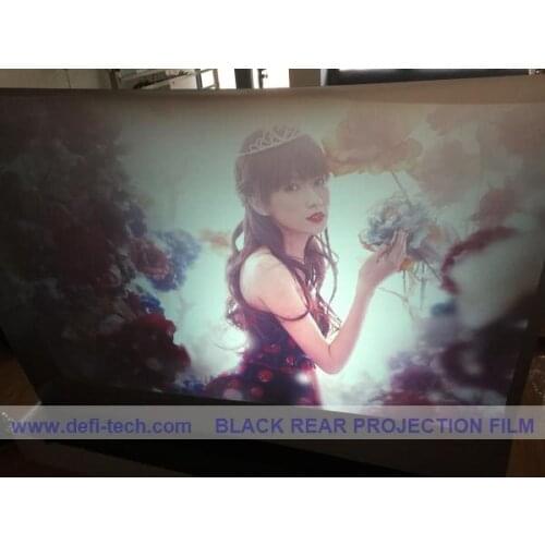 DfLabs 2m* 1.524m Magic rear projection screen hologram film black color for store glass window