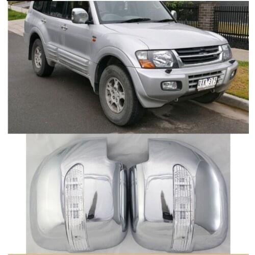 Door mirror covers with led ABS Chrome plated 2001 FOR Mitsubishi Pajero V73