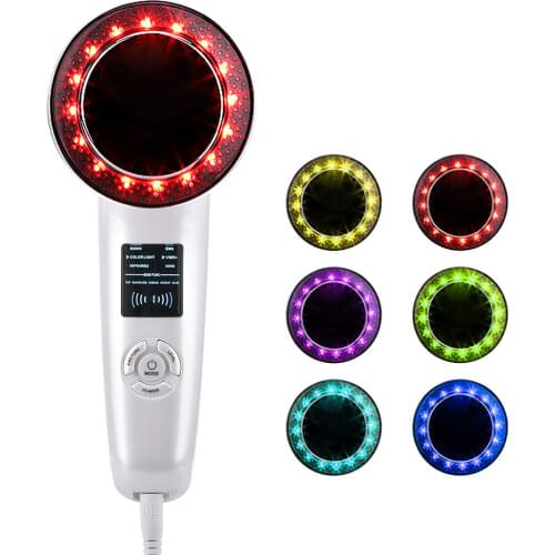 6 in 1 Body Slimming Massager EMS Vibration Ultrasonic Infrared Therapy Fat Burner Weight Loss Anti Cellulite Skin Care Device