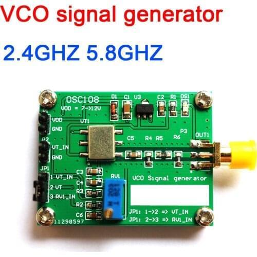2.4GHz 5.8GHz VCO signal generator RF Microwave VCO voltage controlled oscillator 2.4G 5.8G DC 7-12V