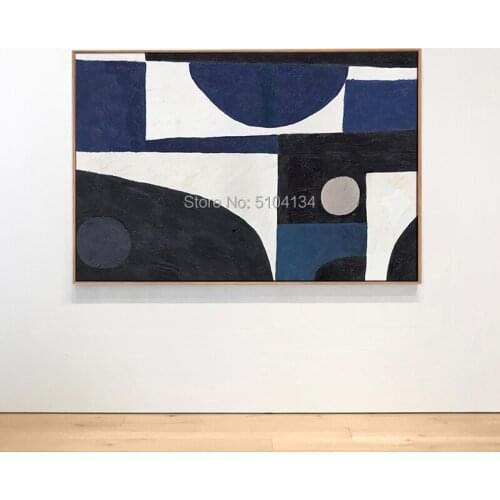 Art Hand painted Abstract Color Block Oil Paintings Abstract canvas Oil Painting wall painting for Living Room home Decoration