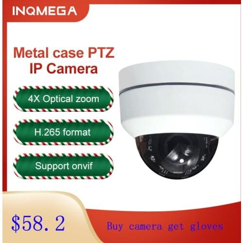 INQMEGA WIFI IP Camera ONVIF P2P Day Night Vision Security Camera PTZ 4X Optical Zoom Speed Dome IP Kamera CCTV Camera