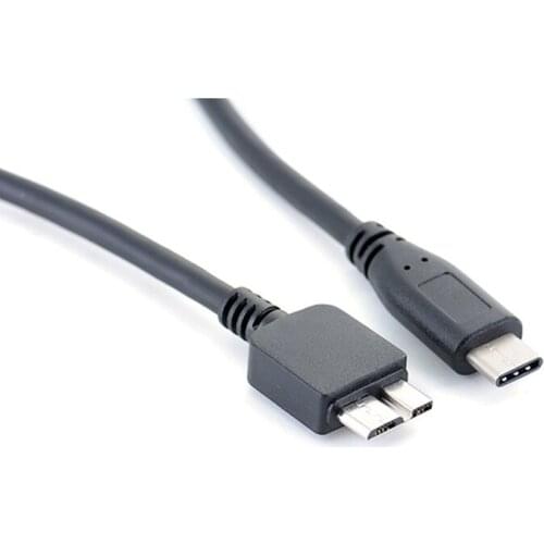 5pcs/lot USB 3.1 Type-C to USB 3.0 Micro B Cable Male Connector Data Sync Cord For Macbook External Hard Drive Disk PC Laptop
