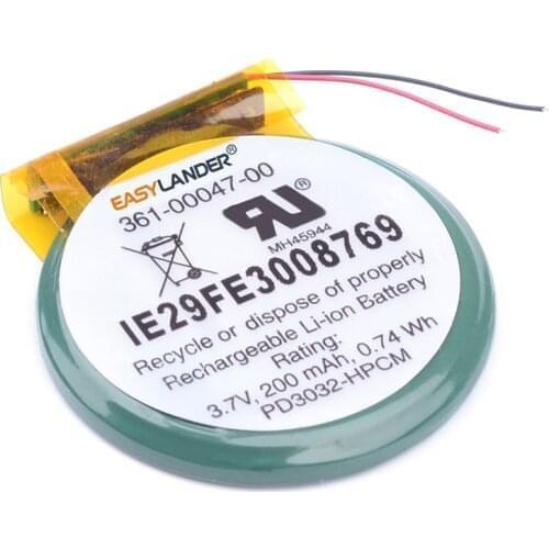 Easylander PD3032 3.7V 200mAh 0.74wh Rechargeable Li-ion Battery For sports watch garmin Forerunner 610 smart watch 361-00047-00