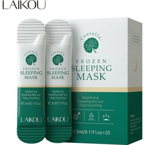 20pcs/10pcs Centella Moisturizing Sleeping Mask Deep Hydrating Nourishing Repairs After Sun Exposure Facial Skin Care Repairing