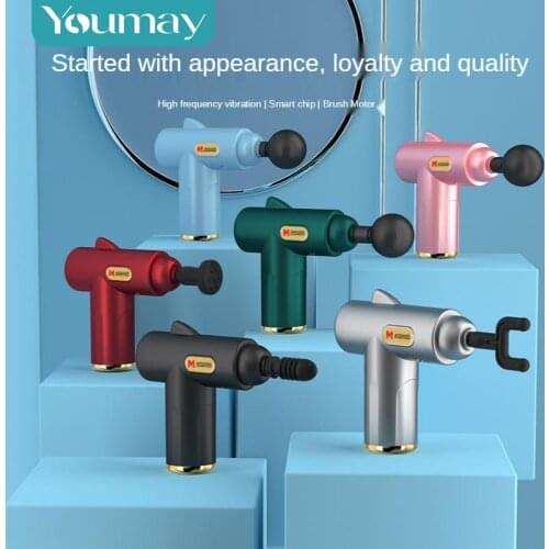 Youmay Muscle Massage Gun Mini Pocket Electric Muscle Massager Pain Trainer Therapy for Neck Body Massage Relaxation Pain Relief