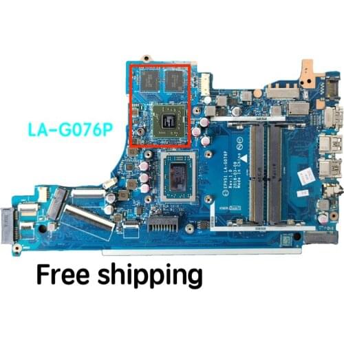 Suitable For HP 15-DB 15G-DX Laptop Motherboard LA-G076P L20668-001 L20668- 601 Mainboard 100% tested fully work