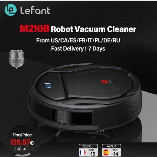 Lefant M210B Mini Robot Vacuum Cleaner 1800PA Pet Hair APP Control Household Sweeping Machine Wuth Wet Mopping Vacuum Cleaner