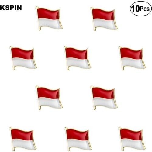 Monaco Flag Lapel Pin Flag badge Brooch Pins Badges 10Pcs a Lot