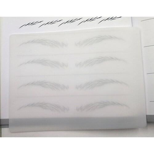 1pc Permanent Makeup Eyebrow Lips Blank Tattoo Practice Skin Sheet for Needle Machine Supply Kit